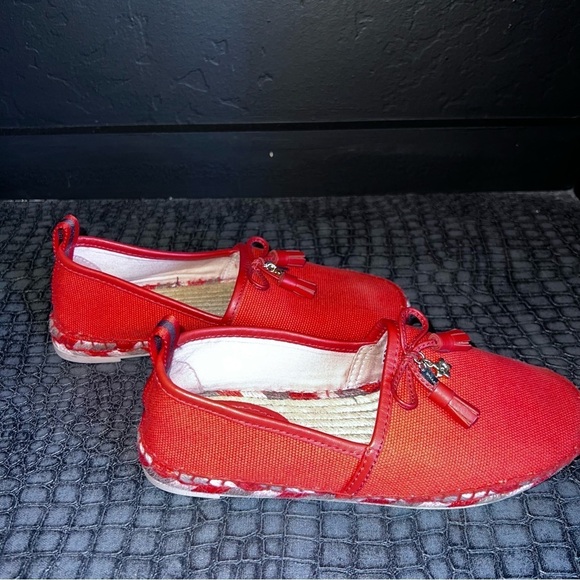 Coach Madison Orange Red Canvas Leather Espadrille
Loafers 5.5 spring summer - Picture 1 of 8